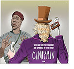 Spoof of the film Candyman with the main character played by Yahya Abdul-Mateen II confronting Willie Wonka with a hook for a hand.