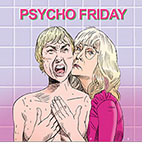 Cartoon spoof of the film Freakier Friday retitled Psycho Friday showing lead character Tess Coleman (Jamie Leigh Curtis) nuzzling not her screen daughter Lindsay Lohan to swap bodies with, but her actual mother Janice Leigh in the character of Marion Crane in the shower scene from Psycho.
