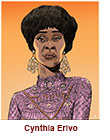 Caricature of Cynthia Erivo starring in Genius: Aretha.