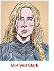 Caricature of Morfydd Clark as Galadriel in Power of the Rings.