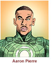 Caricature of Aaron Pierre as John Stewart in the DCU superhero TV series Lanterns on HBO Max.