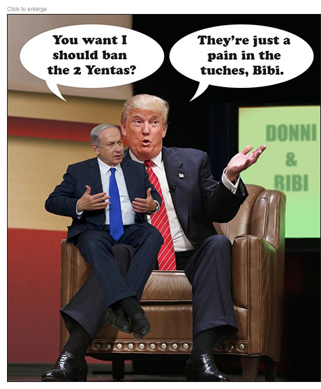 Donald Trump and Benjamin Netanyahu