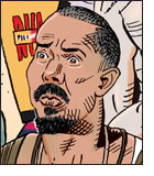 Caricature of Michael B. Jordan in Sinners.