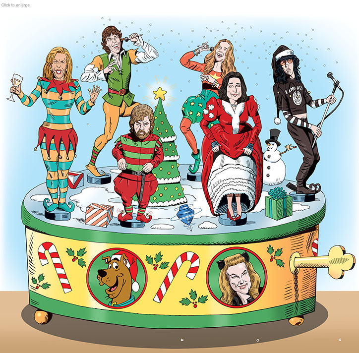 Holiday Music Box with Hoda Kotb, Mick Jagger, Peter Dinklage, Janis Joplin, Julia Louis-Dreyfus, Joey Ramone, Scooby-Doo and Julie Newmar